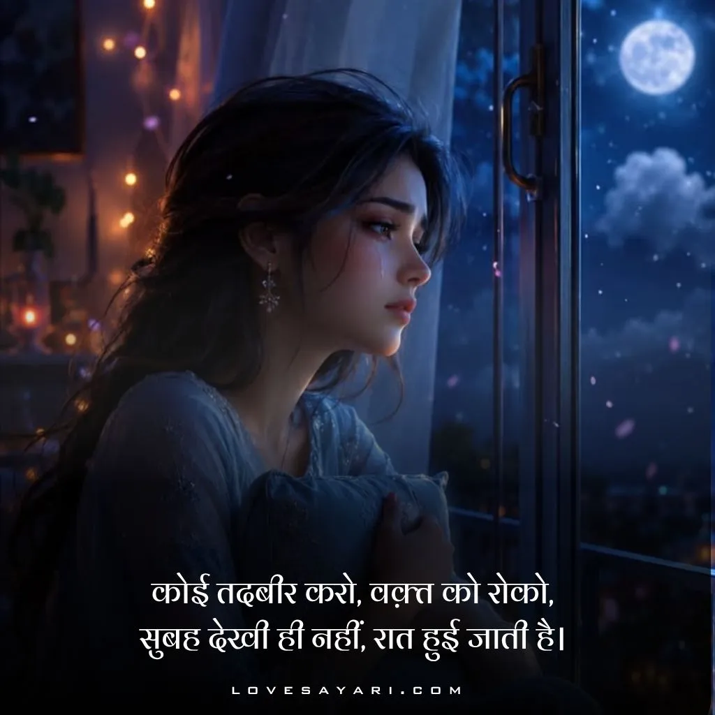 Good Night Shayari in Hindi